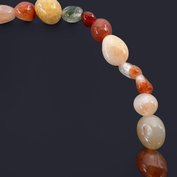 Agate Gemstone Bead Bracelet - Picture 6 of 7